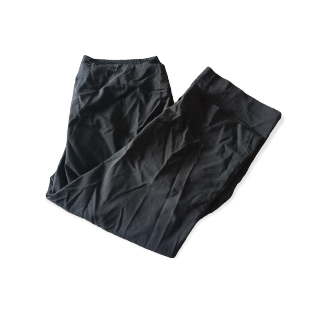 DANA BUCHMAN black dress slack capris size 6
